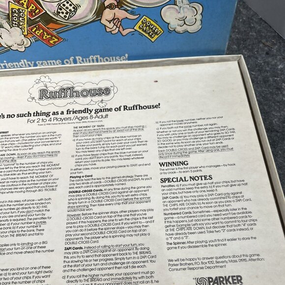 Vintage 1980 Ruffhouse Parker Brothers No 56 Strategy Board Game Complete - Picture 4 of 10